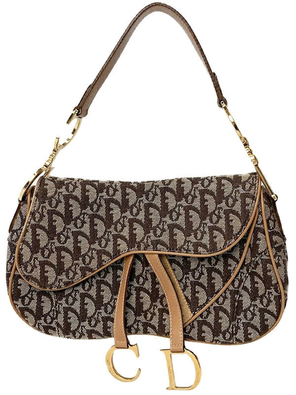 Christian Dior Trotter Double Saddle Bag Hobo